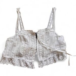 Forever 21 White Lace Detail Top